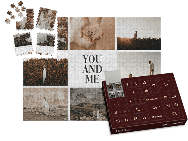 Puzzle-Adventskalender You and me
