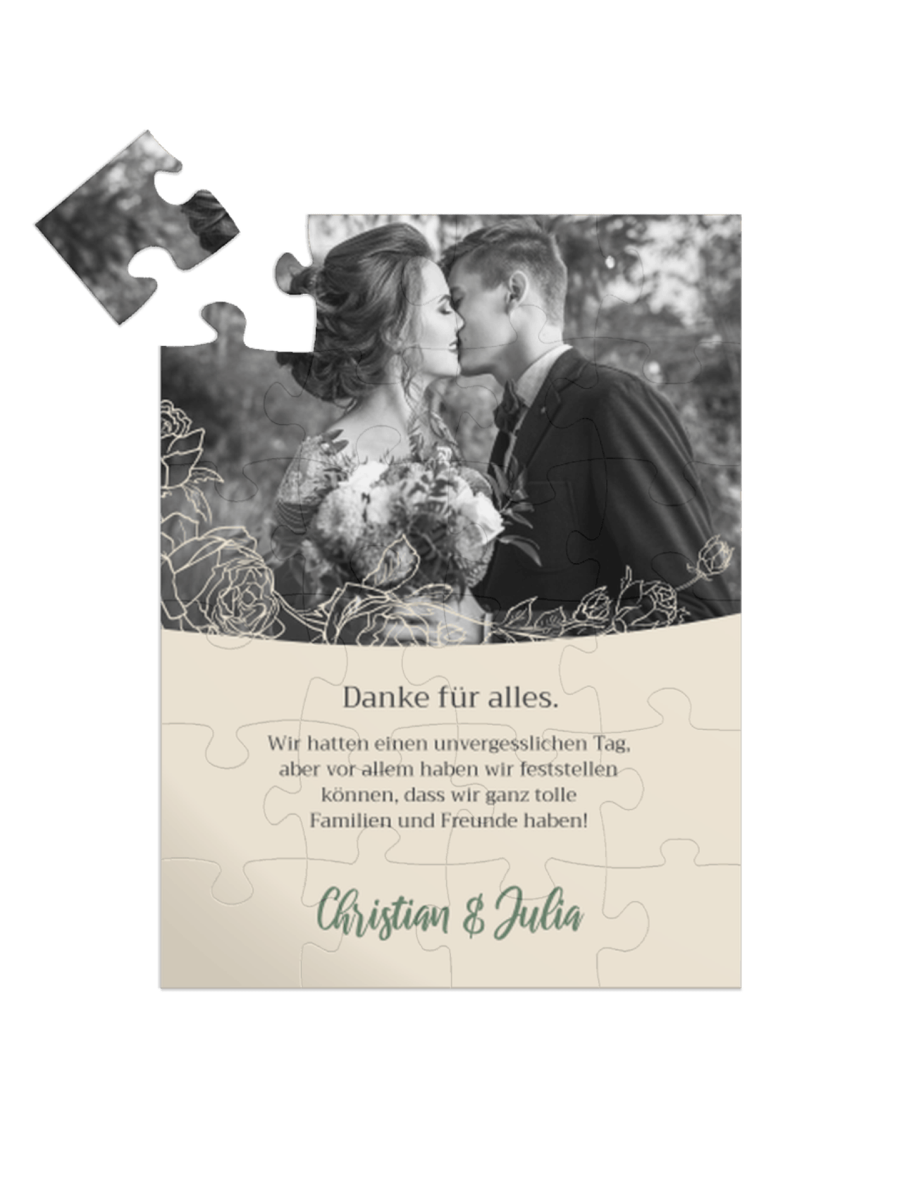 Geldgeschenk als Puzzle