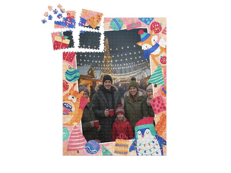 Layout "farbenfrohe Weihnacht"