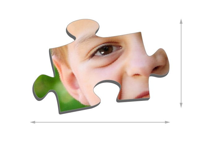 Größe der Puzzleteile