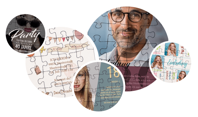 Geburtstagseinladung als Puzzle
