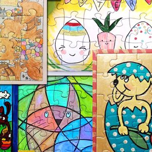 Jetzt Plätze 1 bis 3 beim Puzzle-Malwettbewerb wählen