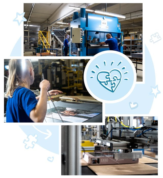 Unser Herz schlägt für Puzzles, deshalb legen wir bei puzzleYOU auf einen reibungslosen Produktionsprozess sehr großen Wert.
