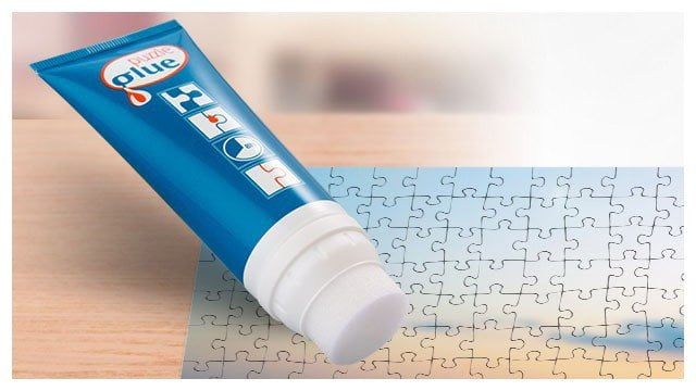 Puzzle-Kleber für das Kinderpuzzle