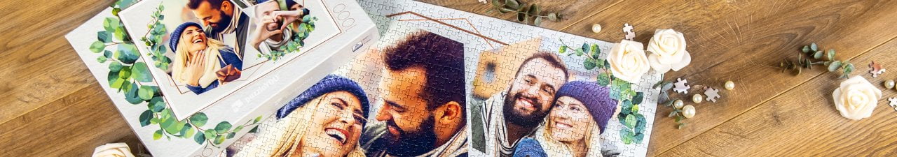 Fotopuzzle-Collage Liebe und Hochzeit