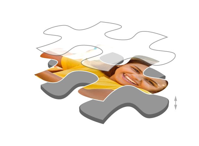 Dicke der Puzzleteile