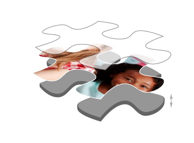 Dicke der Puzzleteile