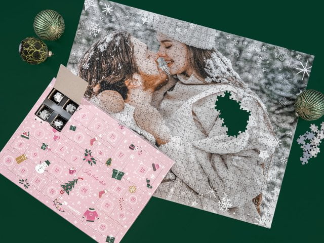 Fotopuzzle-Adventskalender gestalten
