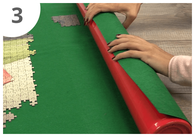 Gebrauchsanweisung Puzzle-Matte Schritt 3