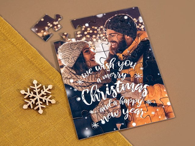 Message-Puzzles Weihnachtskarten
