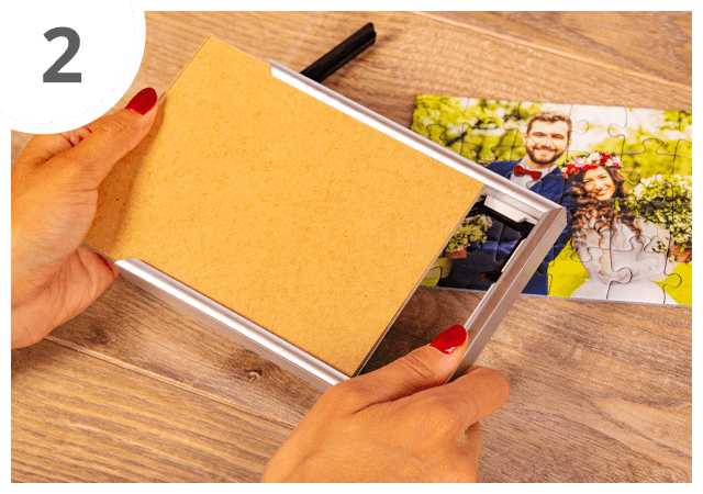Anleitung Puzzle-Rahmen 24 Teile Schritt 2