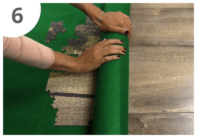 Gebrauchsanweisung Puzzle-Matte Schritt 6