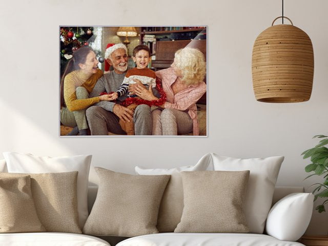 Puzzle-Rahmen silber