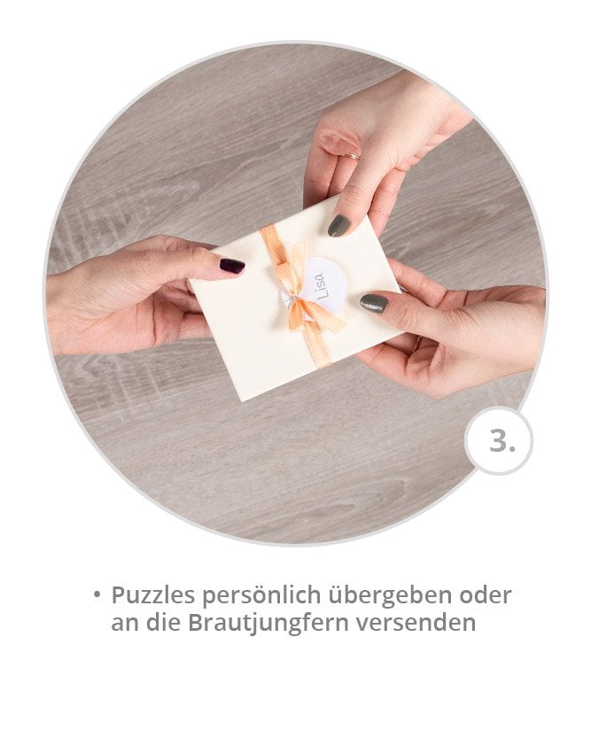 Antrag-Brautjungfer als Puzzle gestalten - so geht's Schritt 3